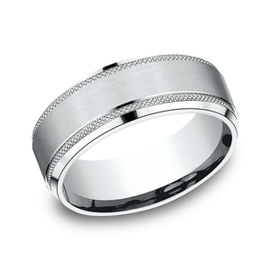 comfort-fit design wedding band