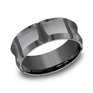 tantalum comfort-fit design wedding band