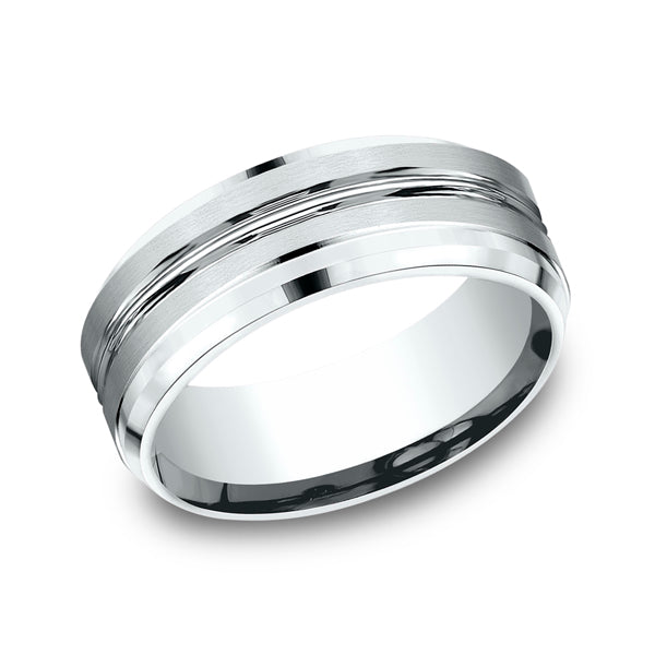 comfort-fit design wedding ring