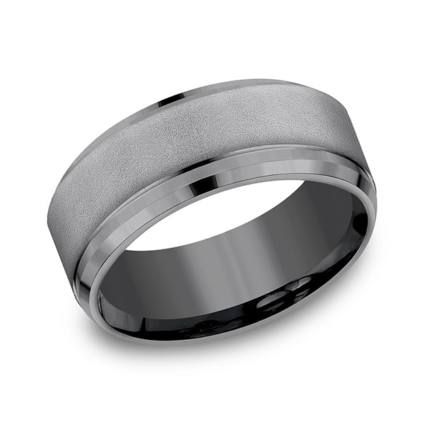 tantalum comfort-fit design wedding band