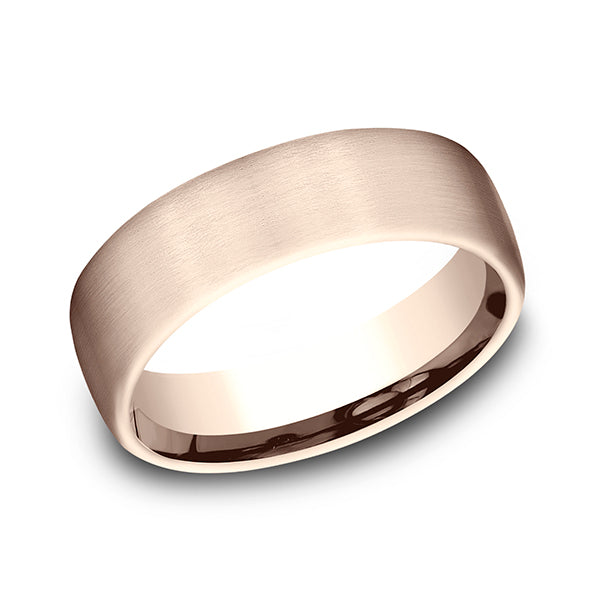 comfort-fit design wedding band