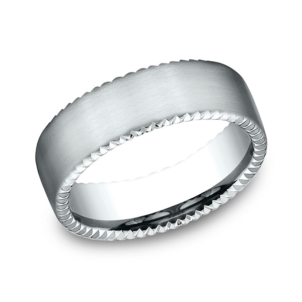 comfort-fit design wedding band