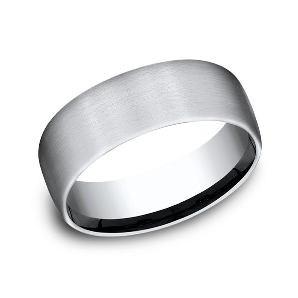 cobalt chrome comfort-fit wedding band