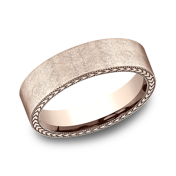 comfort-fit design wedding band