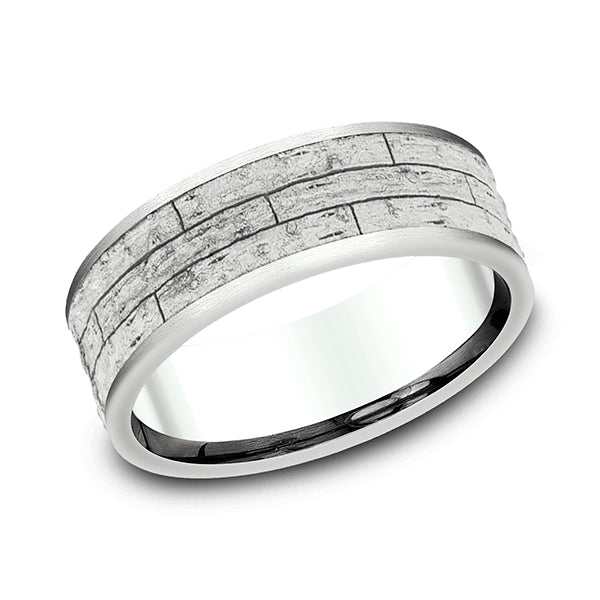 comfort-fit design wedding band