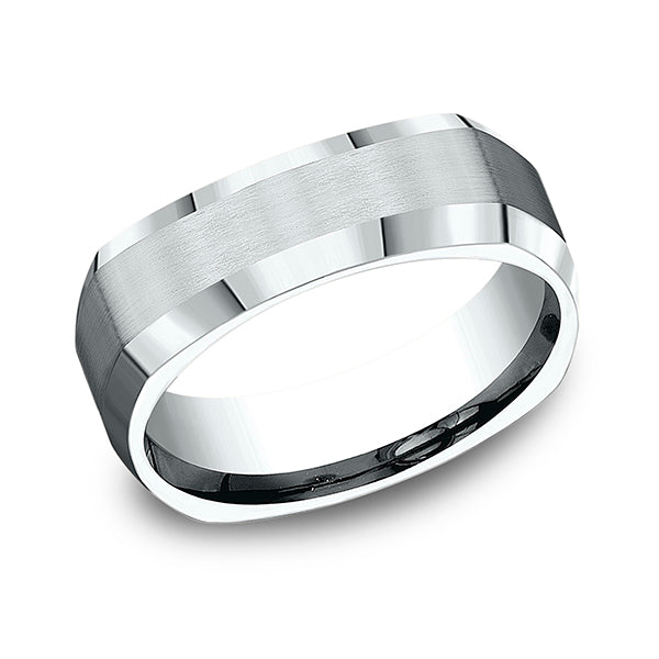 comfort-fit design wedding band