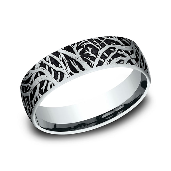 comfort-fit design wedding band