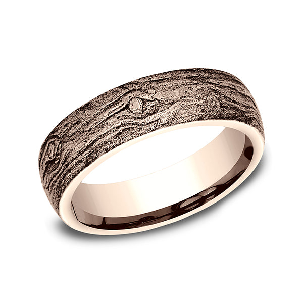 comfort-fit design wedding band