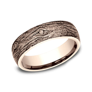 comfort-fit design wedding band