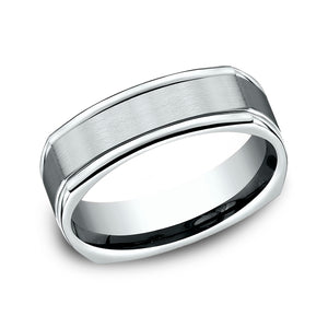 comfort-fit design wedding ring