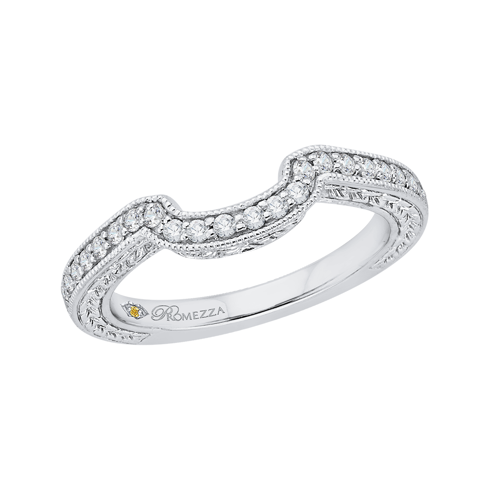 Round Diamond Wedding Band