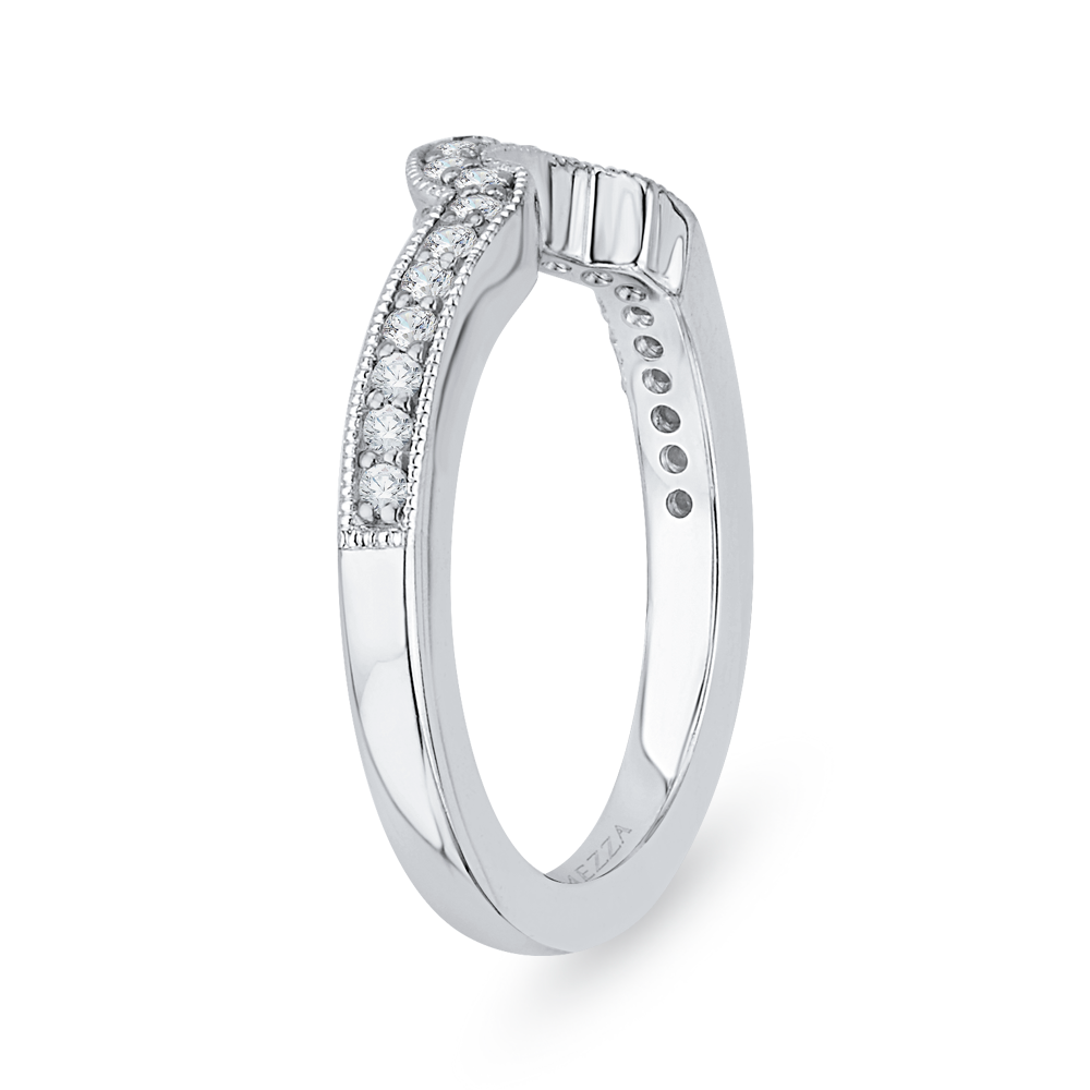 Round Diamond Wedding Band