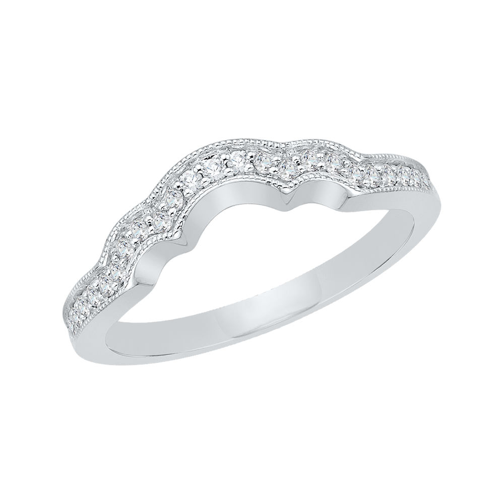 Round Diamond Wedding Band