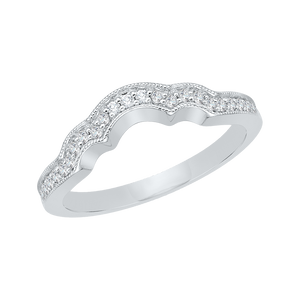 Round Diamond Wedding Band