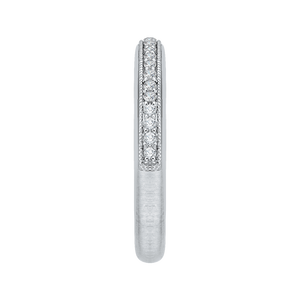 14K White Gold Round Diamond Half Eternity Wedding Band