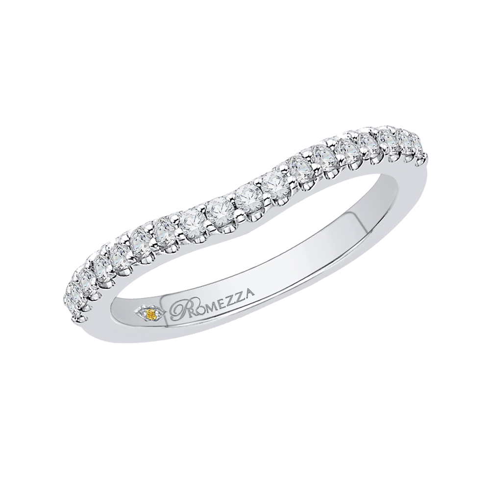 Round Diamond Wedding Band