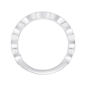 14K White Gold Round Diamond Wedding band