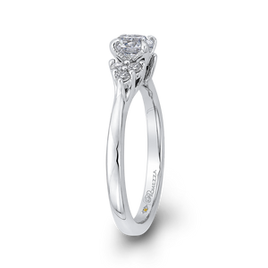 14K White Gold Round Diamond Classic Engagement Ring