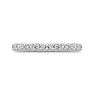 PR0229BH-44W-.50 Bridal Jewelry Carizza White Gold Round Diamond Wedding Bands