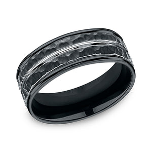 cobalt comfort-fit design wedding band