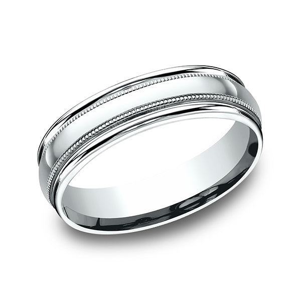 comfort-fit design wedding band