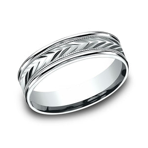 comfort-fit design wedding band