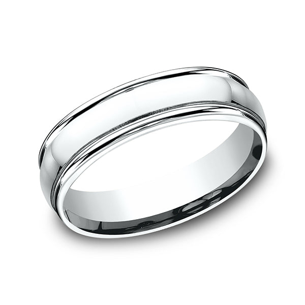 comfort-fit design wedding band