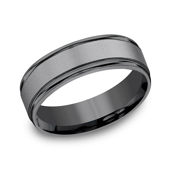 tantalum comfort-fit design wedding band