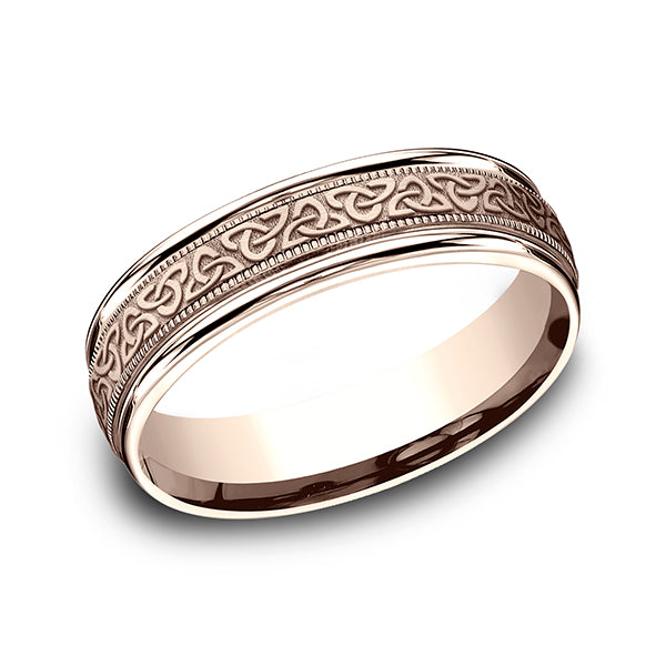 comfort-fit design wedding band