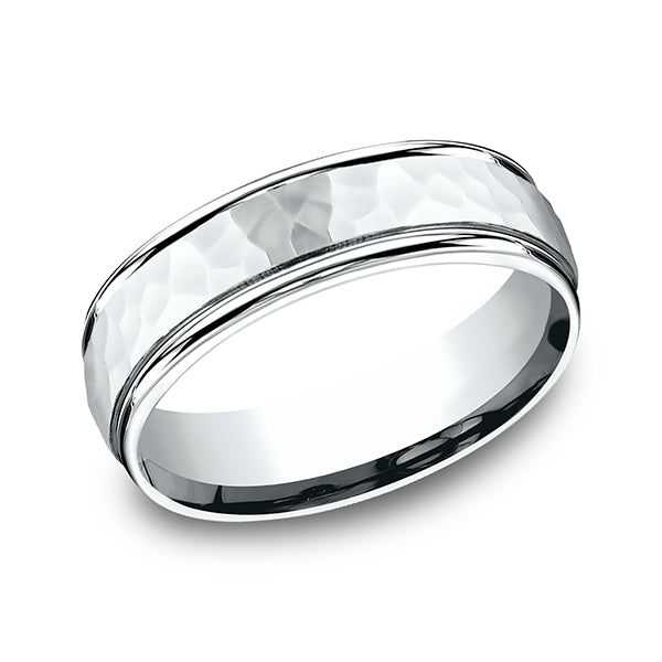 comfort-fit design wedding band