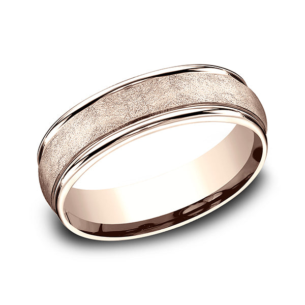 comfort-fit design wedding ring