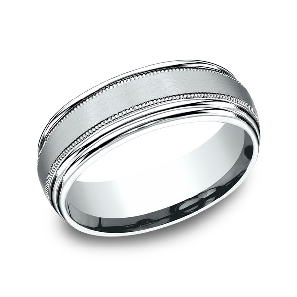 comfort-fit design wedding ring