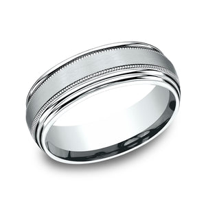 comfort-fit design wedding ring