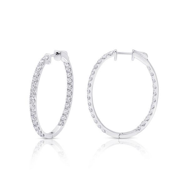 diamond hoop earrings