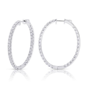 diamond hoop earrings