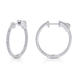 diamond hoop earrings