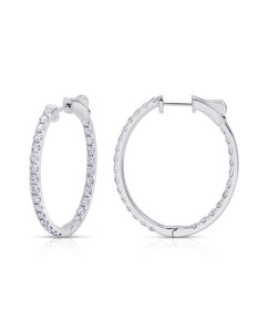 diamond hoop earrings