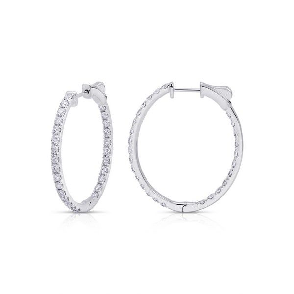 diamond hoop earrings