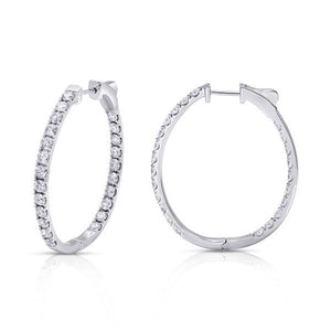 diamond hoop earrings