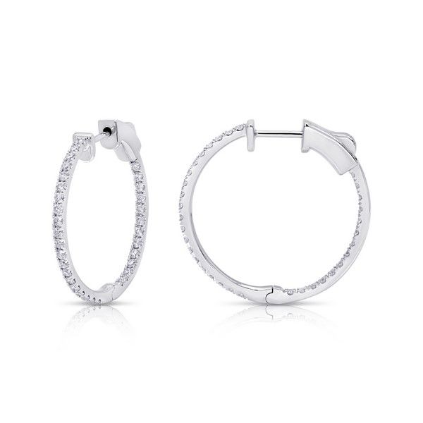 diamond hoop earrings