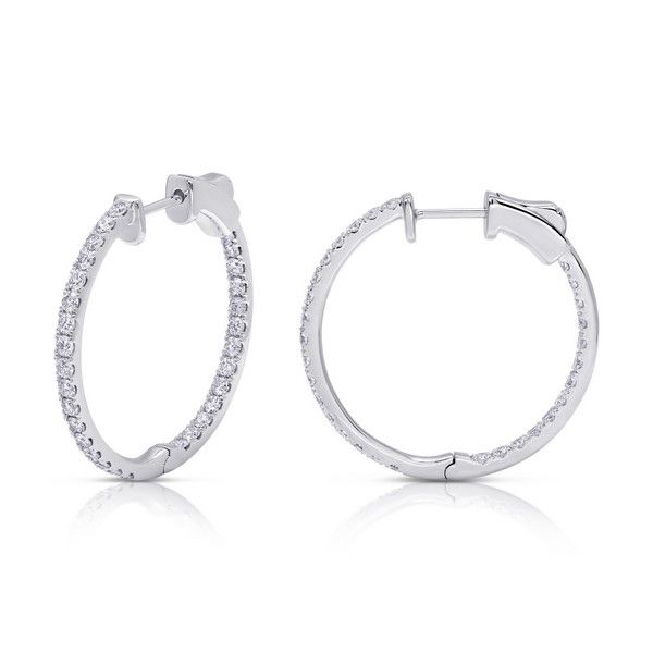 diamond hoop earrings