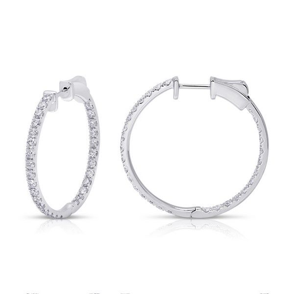 diamond hoop earrings