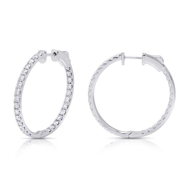 diamond hoop earrings