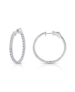 diamond hoop earrings