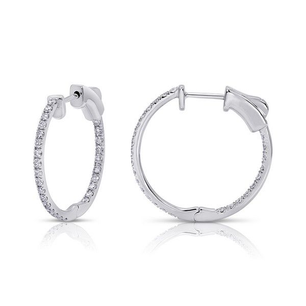 diamond hoop earrings