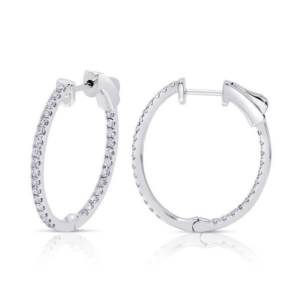 diamond hoop earrings