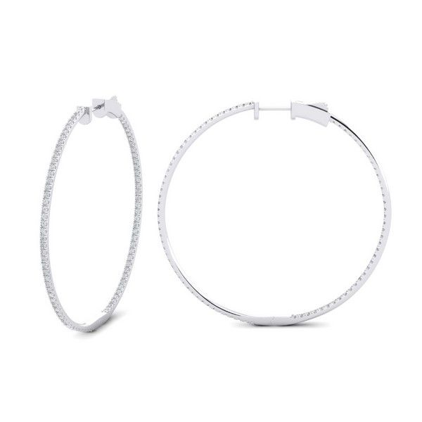 diamond hoop earrings