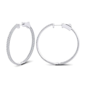 diamond hoop earrings